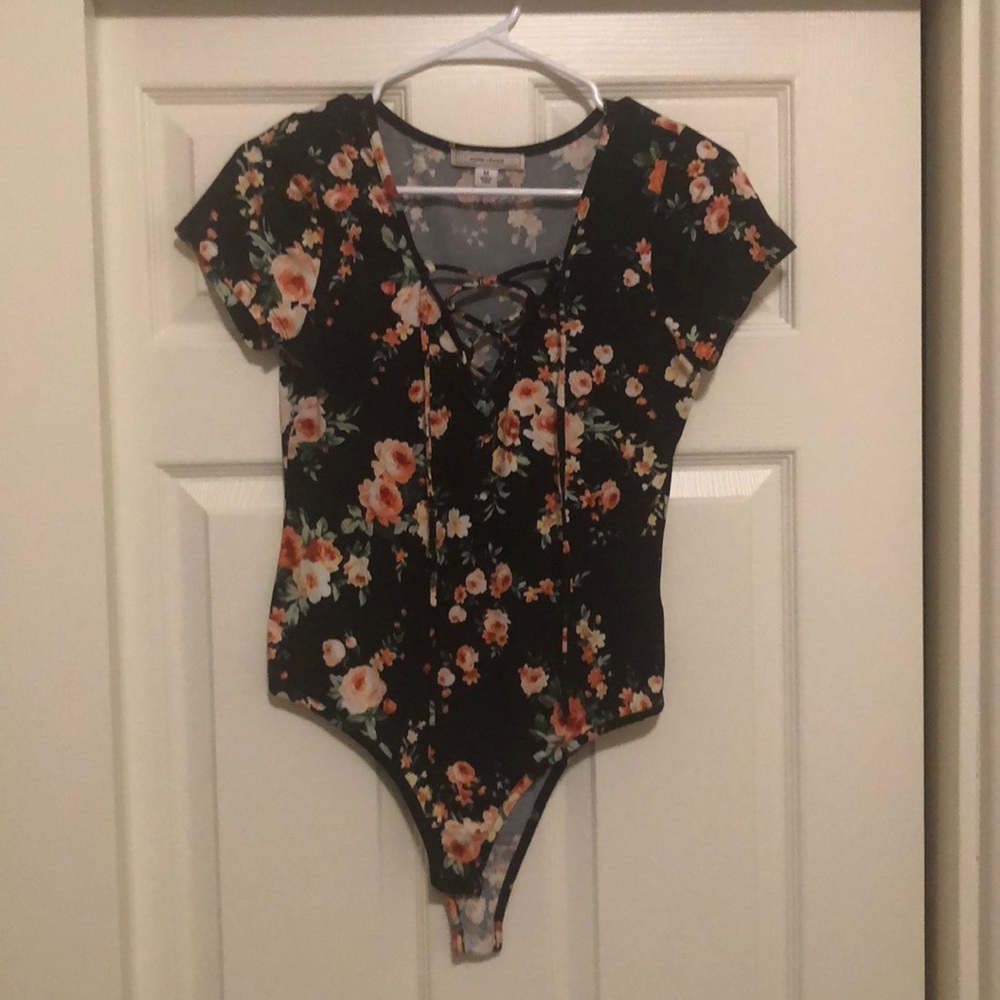Adam Levine Floral Bodysuit